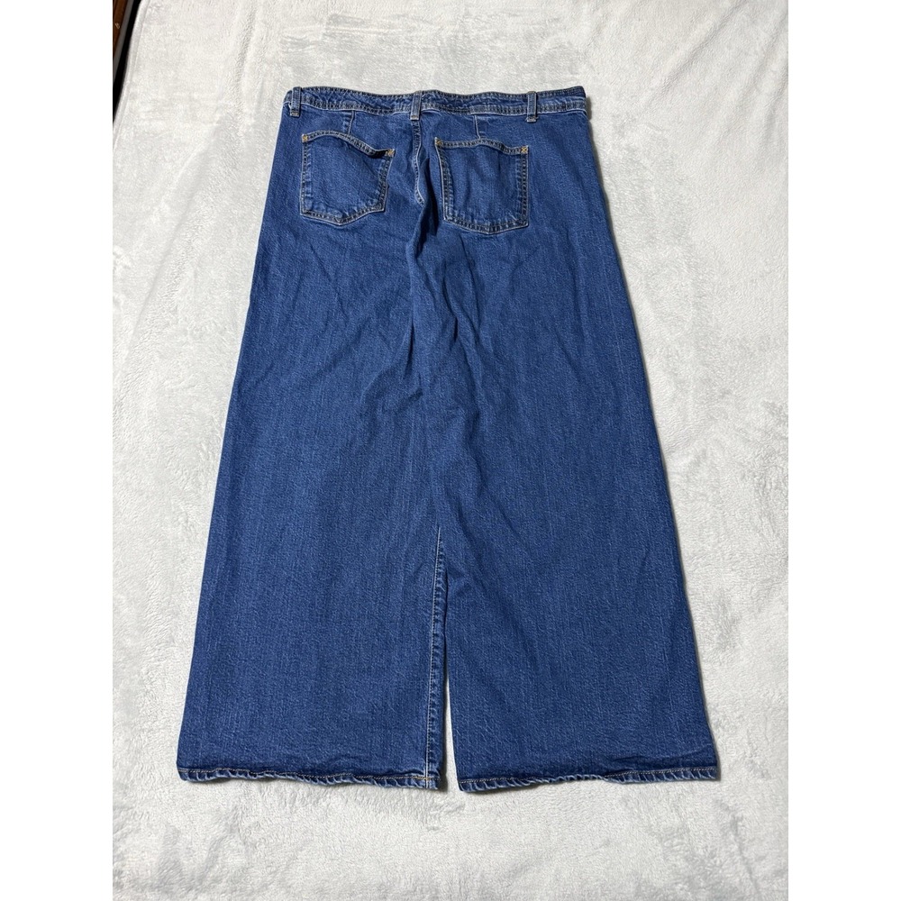 Universal Thread Jeans Womens 16 Blue High Rise Sailor Wide Leg Denim 36x27.5 - Picture 8 of 10